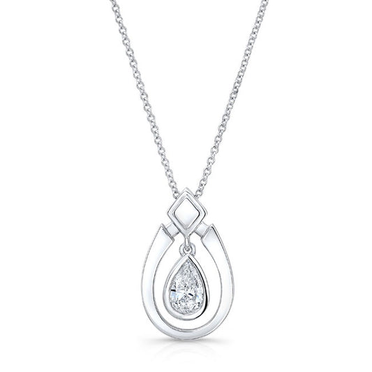 Pear Drop Diamond Pendant