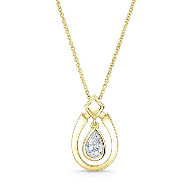 Pear Drop Diamond Pendant