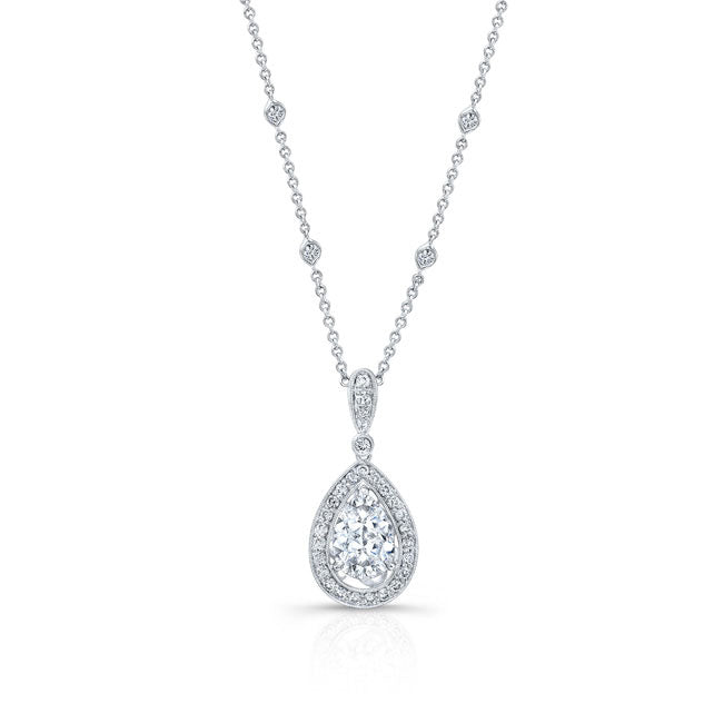 Pear Drop Diamond Pendant