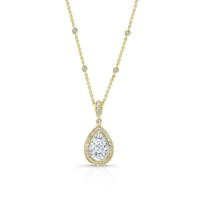 Pear Drop Diamond Pendant