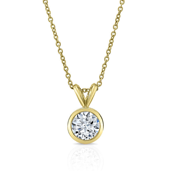 Bezel Diamond Pendant