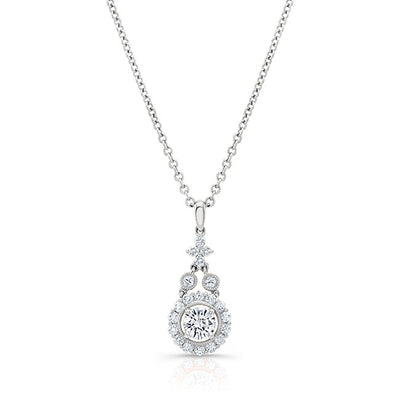 Art Deco Style Diamond Pendant