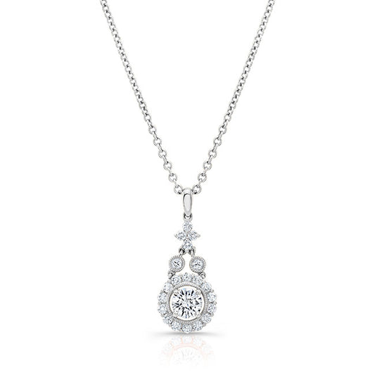 Art Deco Style Diamond Pendant
