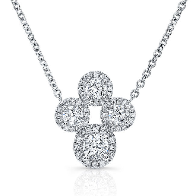 Diamond Clover Pendant