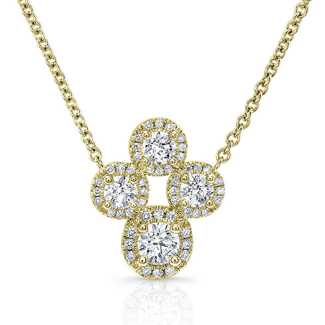 Diamond Clover Pendant