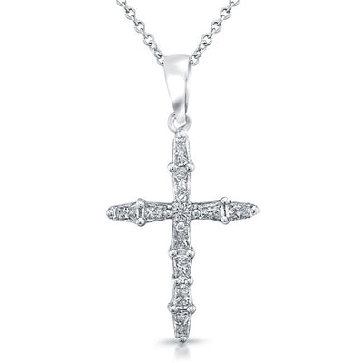 Baguette Diamond Cross Pendant