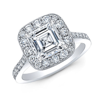 Modern Style Diamond Engagement Ring