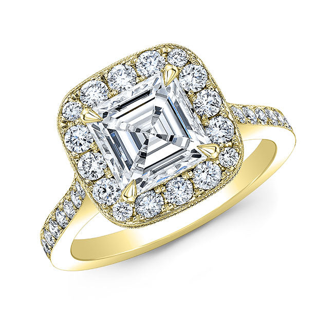 Modern Style Diamond Engagement Ring