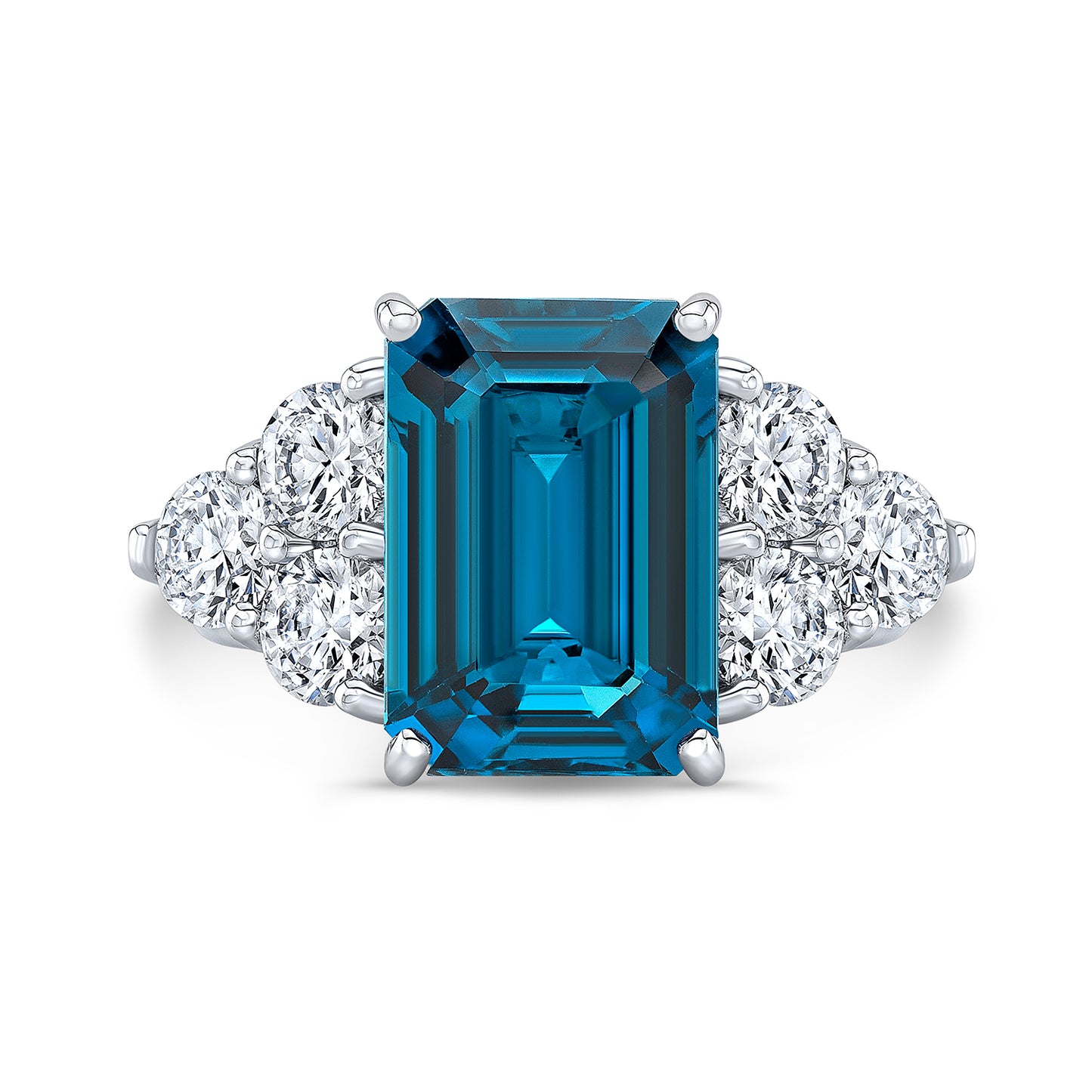 Modern Style Diamond Engagement Ring