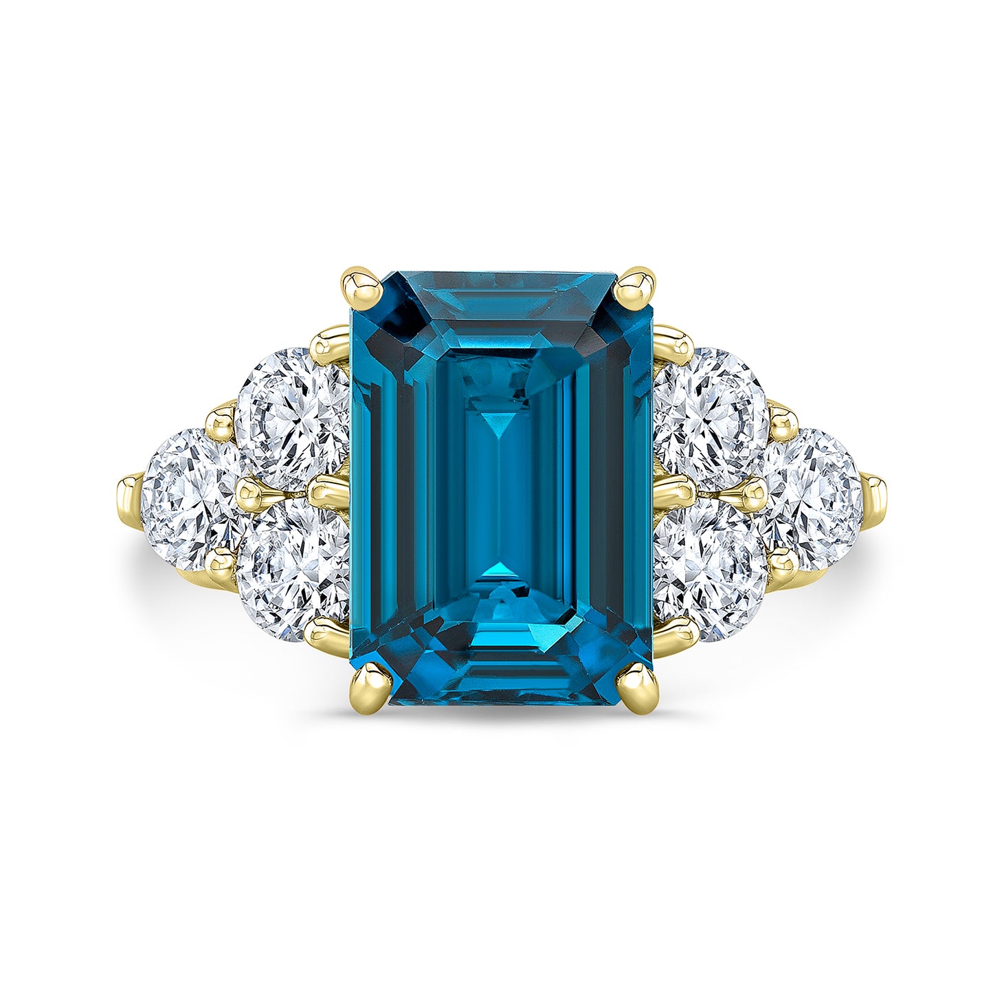 Modern Style Diamond Engagement Ring