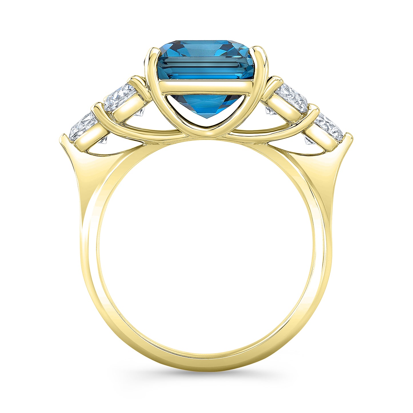 Modern Style Diamond Engagement Ring