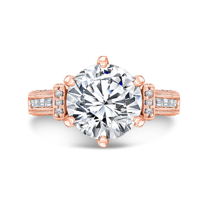 Vintage Style Diamond Engagement Ring