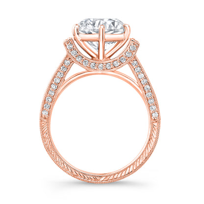 Vintage Style Diamond Engagement Ring