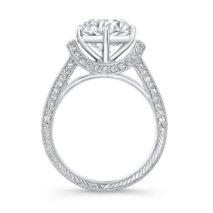 Vintage Style Diamond Engagement Ring