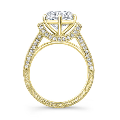 Vintage Style Diamond Engagement Ring