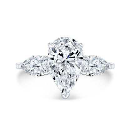 Modern Style Diamond 3-Stone Engagement Ring
