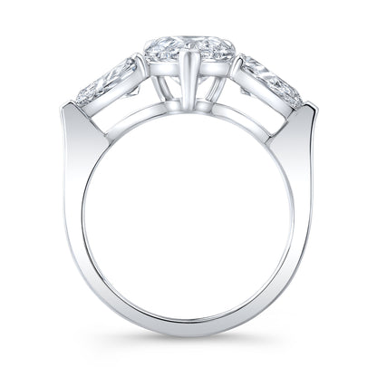 Modern Style Diamond 3-Stone Engagement Ring