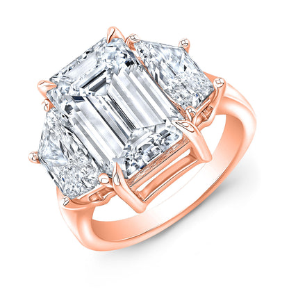Modern Style 3-Stone Diamond Engagement Ring