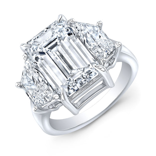 Modern Style 3-Stone Diamond Engagement Ring