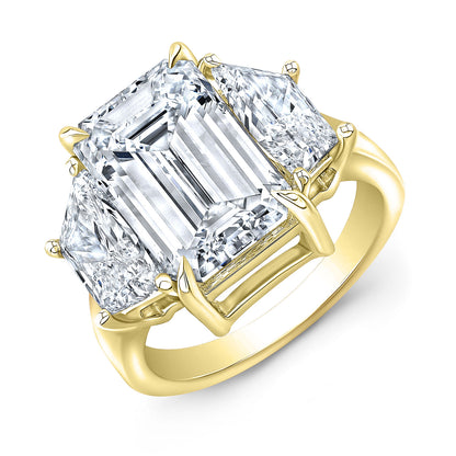 Modern Style 3-Stone Diamond Engagement Ring