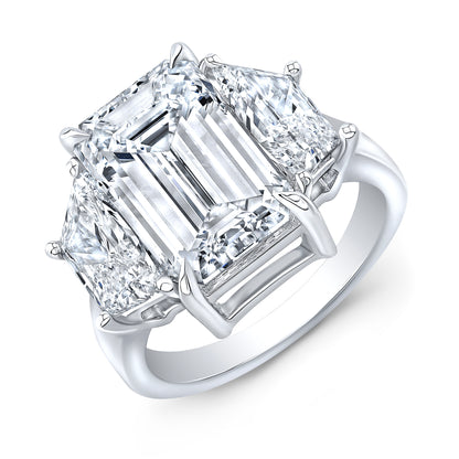 Modern Style 3-Stone Diamond Engagement Ring