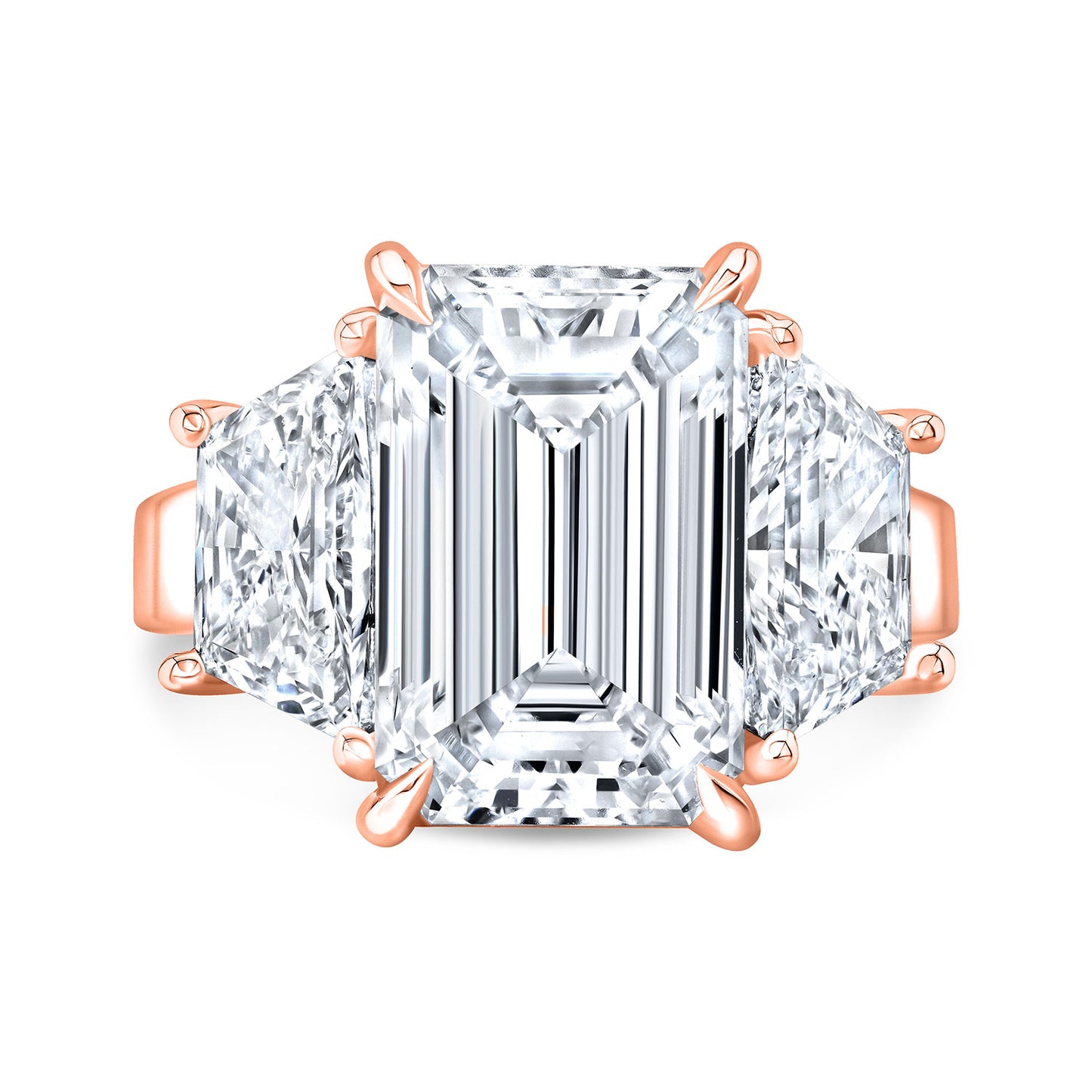 Modern Style 3-Stone Diamond Engagement Ring