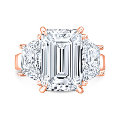 Modern Style 3-Stone Diamond Engagement Ring