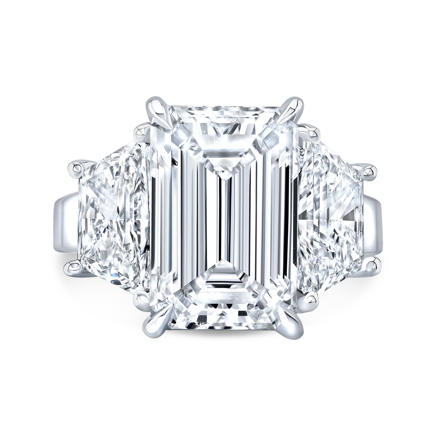 Modern Style 3-Stone Diamond Engagement Ring