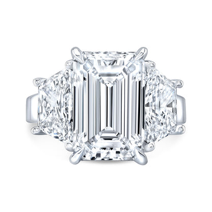 Modern Style 3-Stone Diamond Engagement Ring