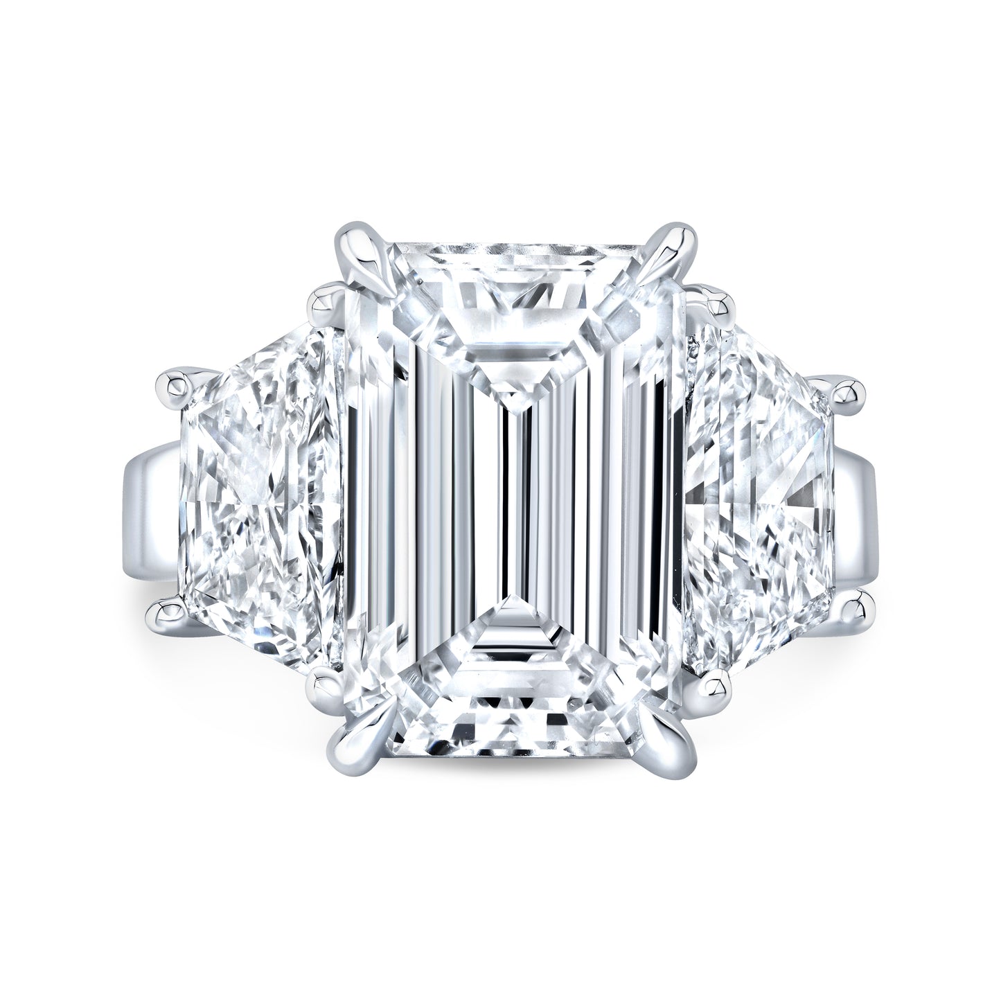 Modern Style 3-Stone Diamond Engagement Ring