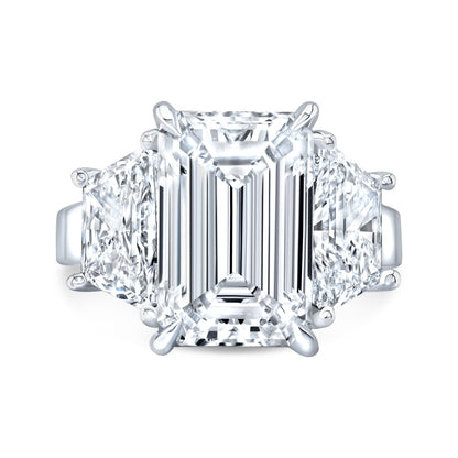 Modern Style 3-Stone Diamond Engagement Ring