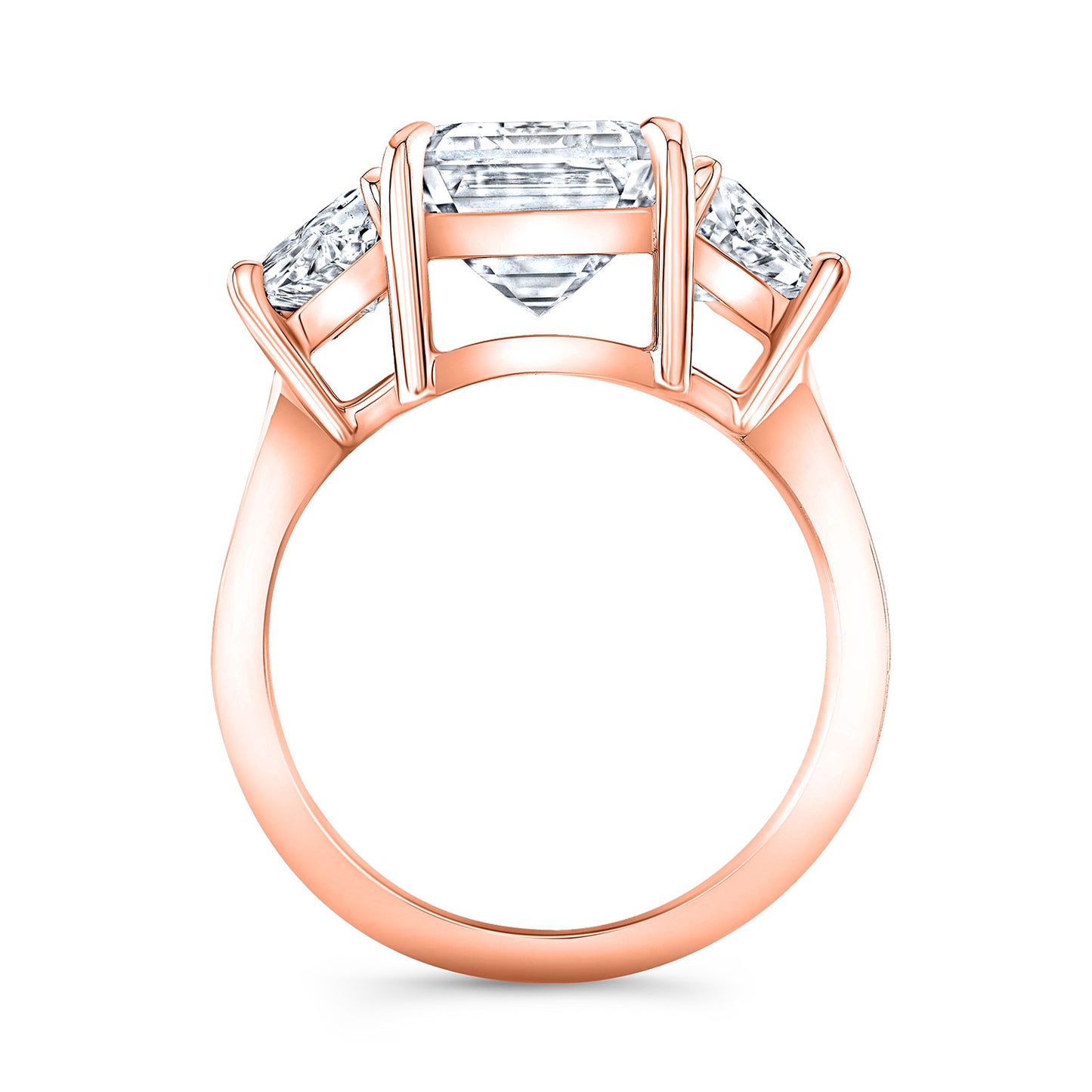 Modern Style 3-Stone Diamond Engagement Ring