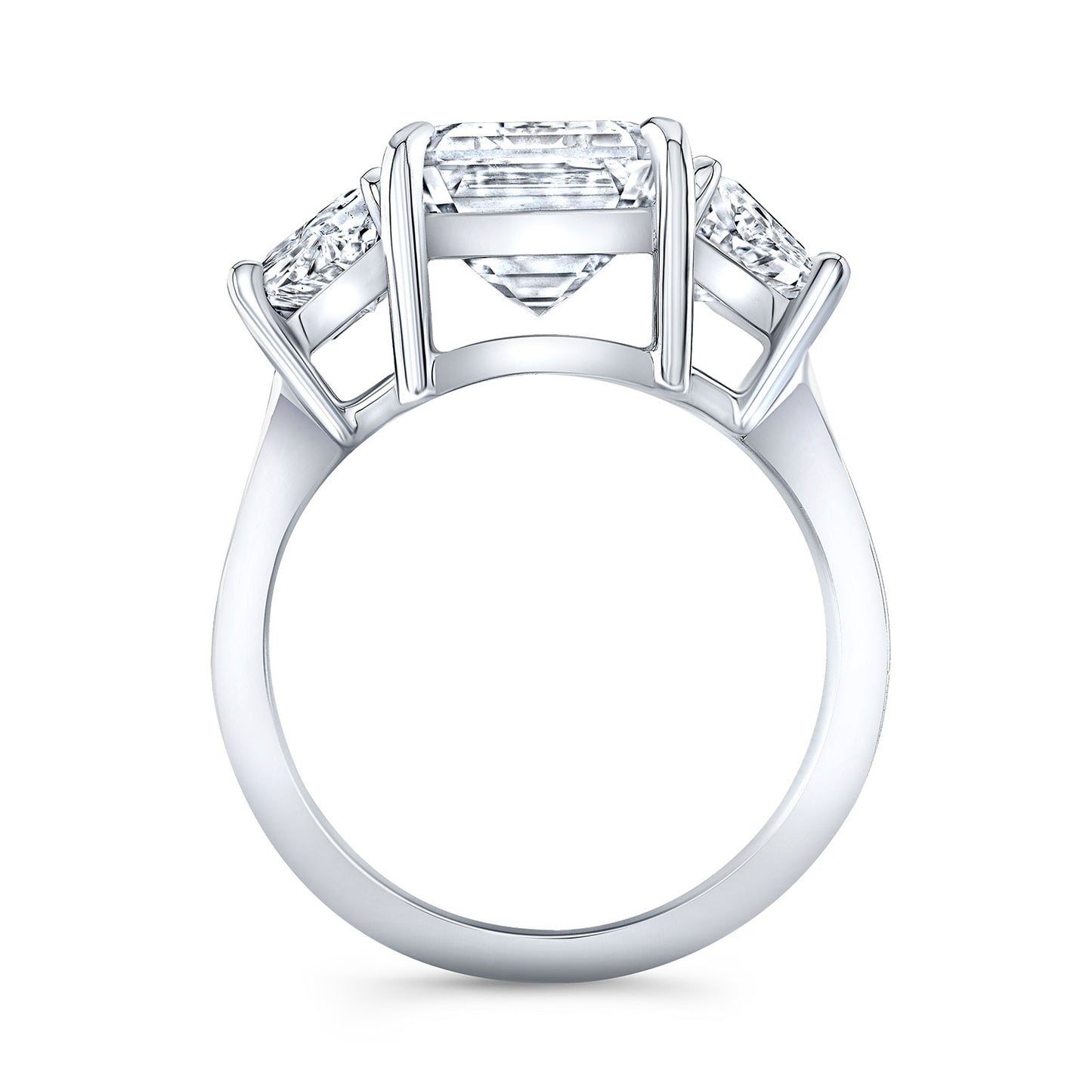 Modern Style 3-Stone Diamond Engagement Ring
