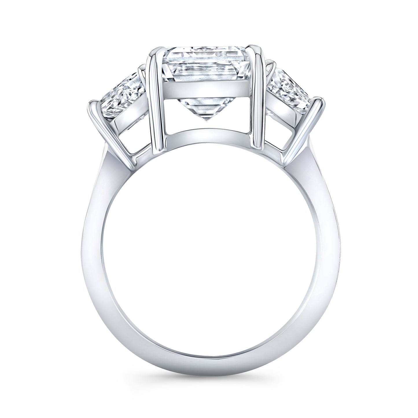 Modern Style 3-Stone Diamond Engagement Ring