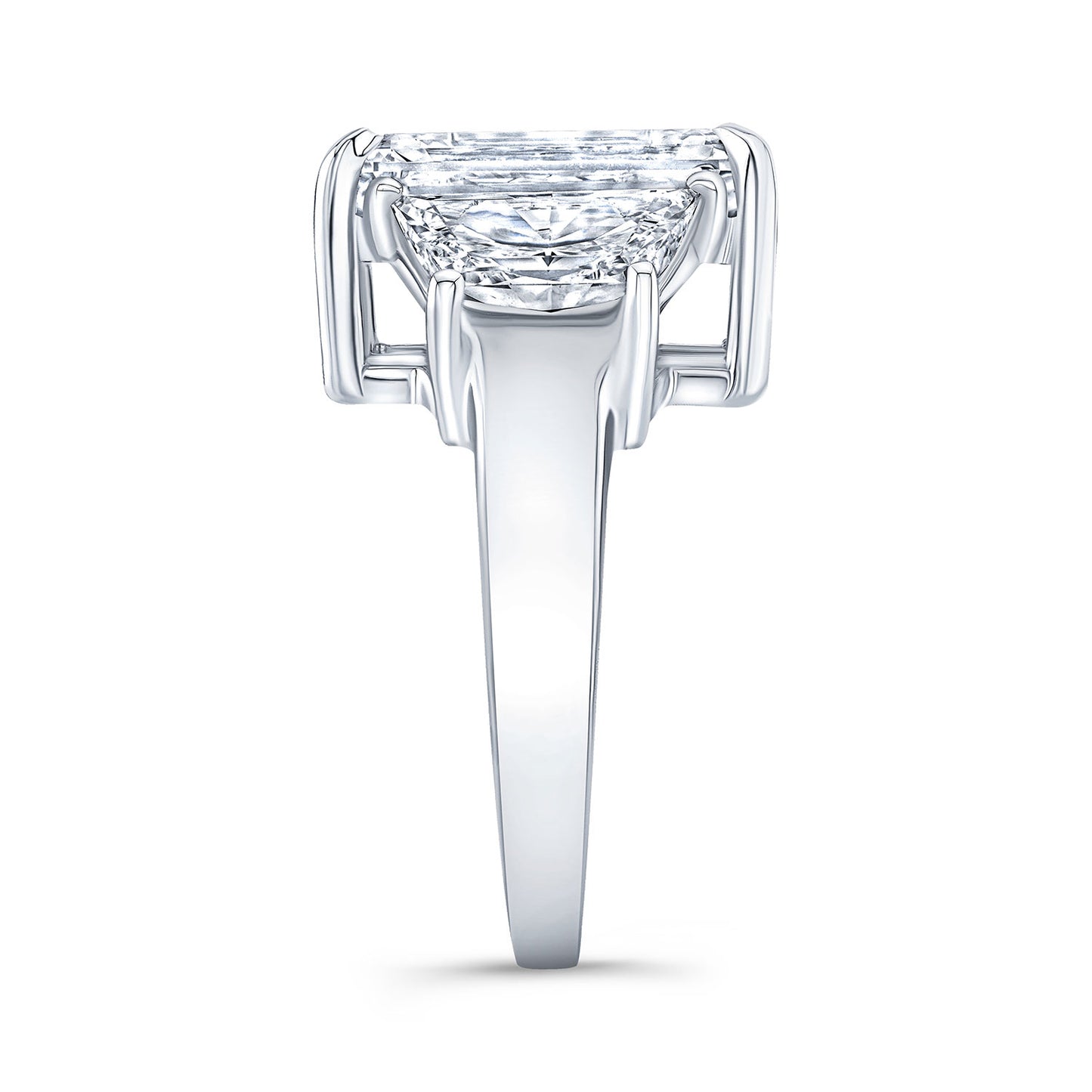 Modern Style 3-Stone Diamond Engagement Ring