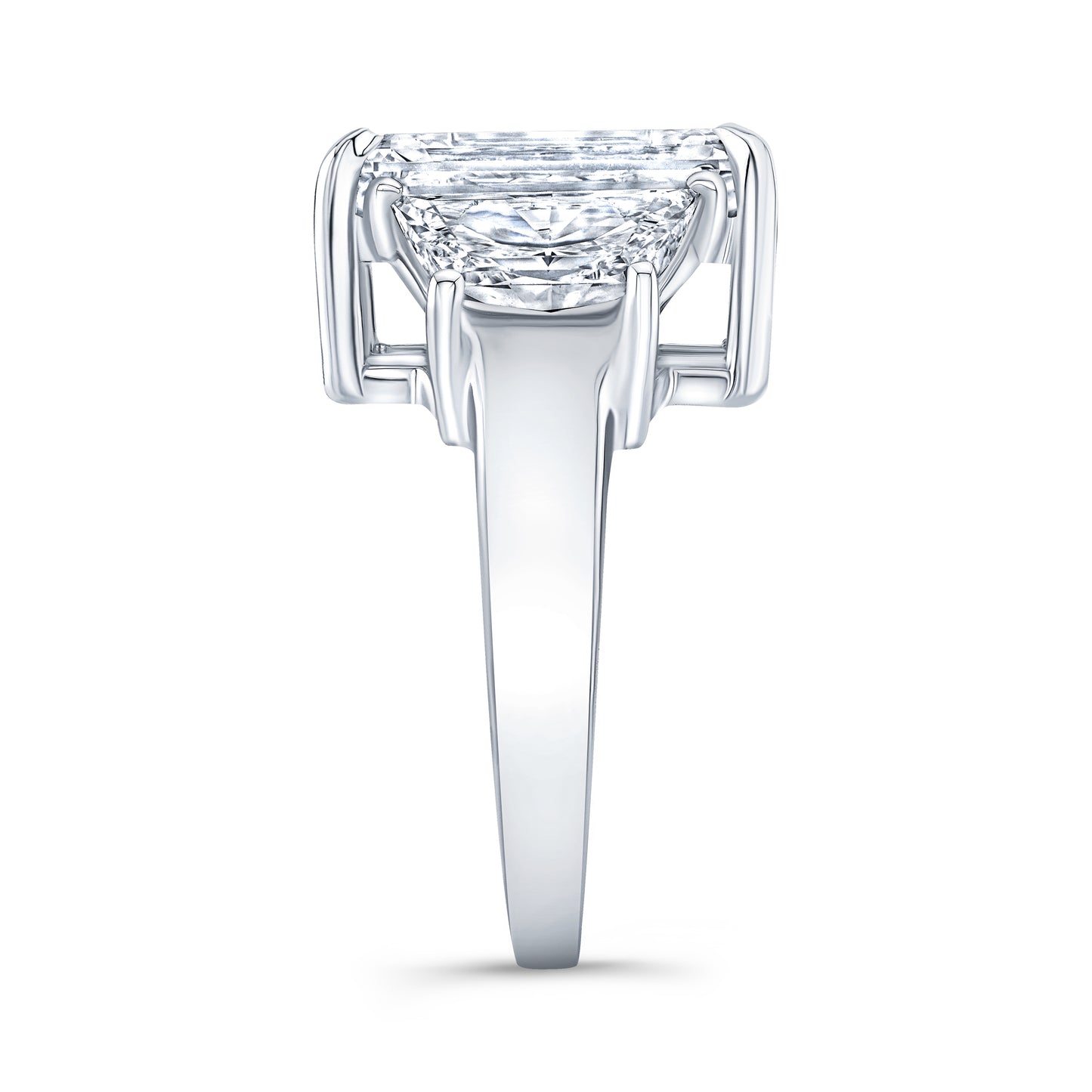 Modern Style 3-Stone Diamond Engagement Ring