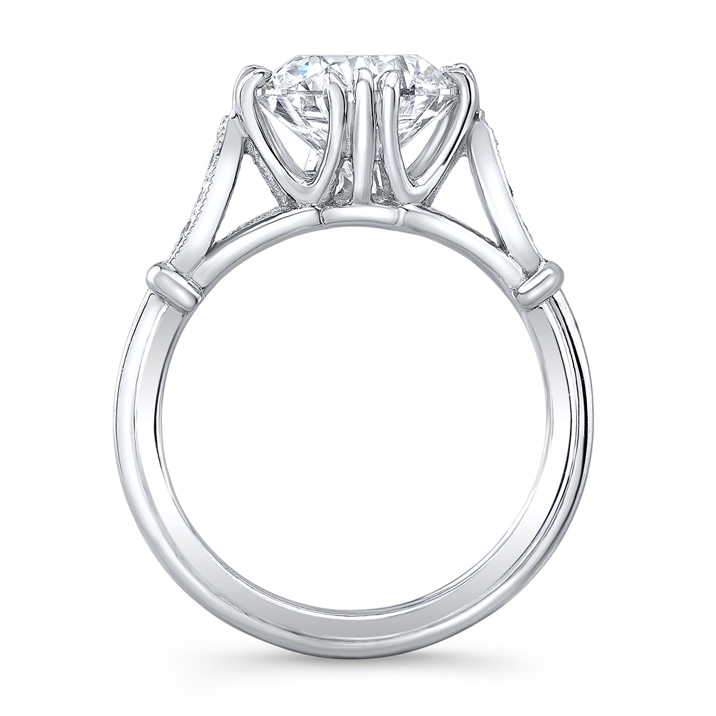 Vintage Style Diamond Engagement Ring