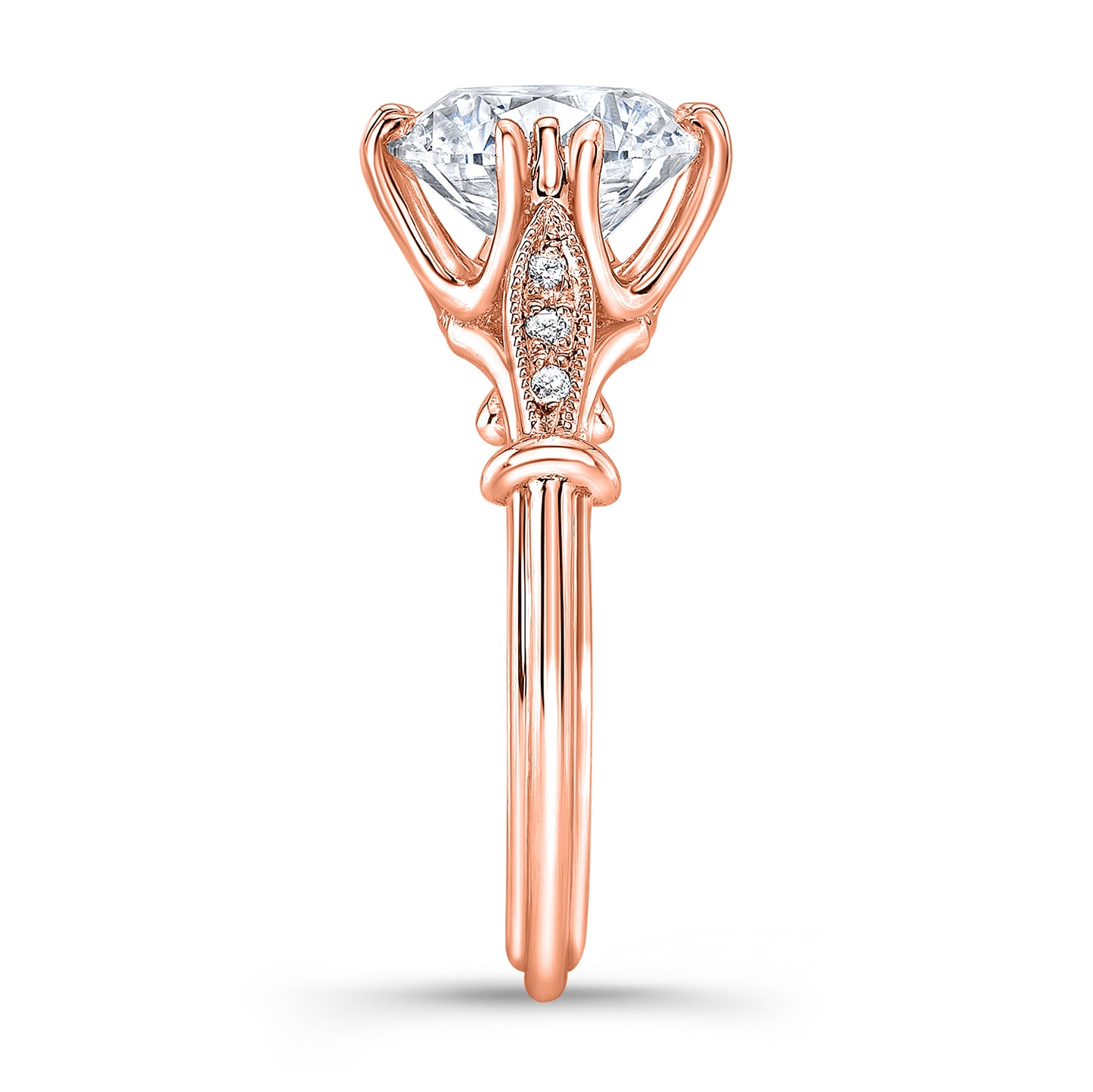 Vintage Style Diamond Engagement Ring