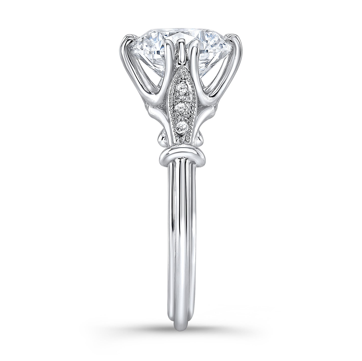 Vintage Style Diamond Engagement Ring