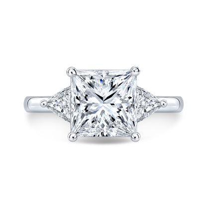 Modern Style Diamond 3-Stone Engagement Ring