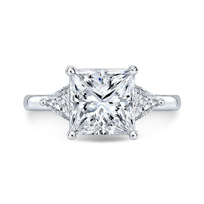 Modern Style Diamond 3-Stone Engagement Ring