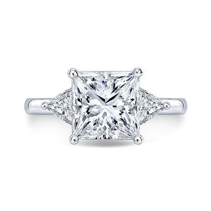Modern Style Diamond 3-Stone Engagement Ring