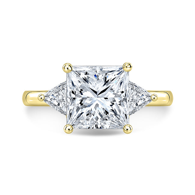 Modern Style Diamond 3-Stone Engagement Ring