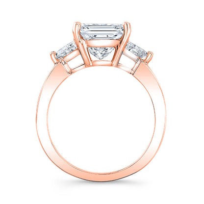 Modern Style Diamond 3-Stone Engagement Ring