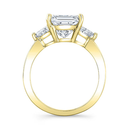 Modern Style Diamond 3-Stone Engagement Ring