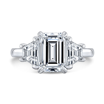 Modern Style Diamond 3-Stone Engagement Ring