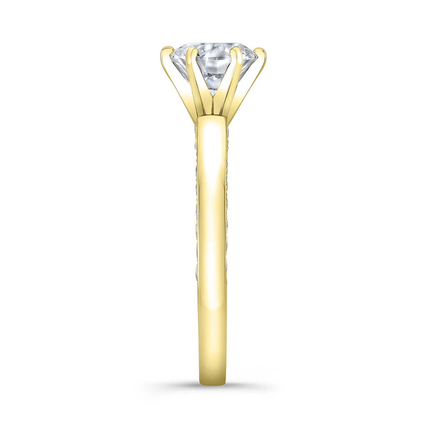 Modern Style Diamond Engagement Ring