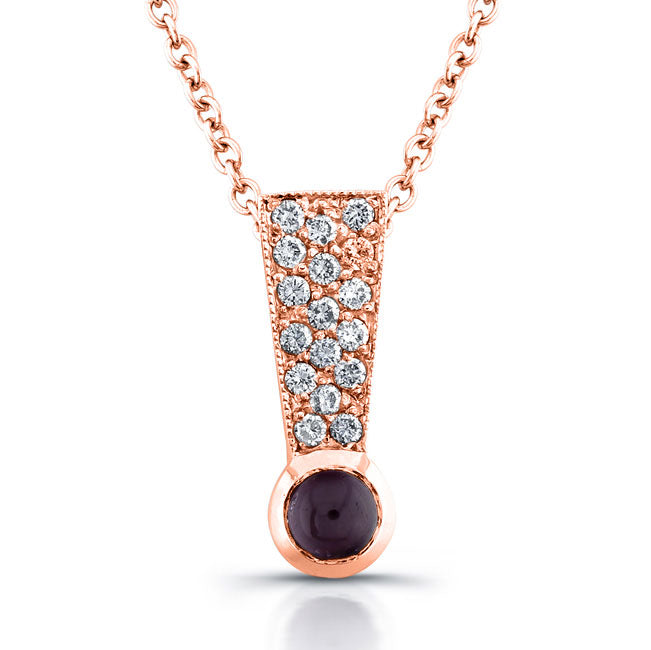 Diamond & Ruby Slider Pendant
