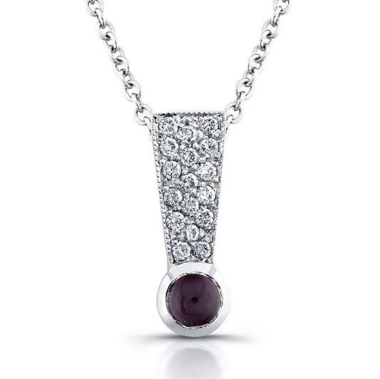 Diamond & Ruby Slider Pendant