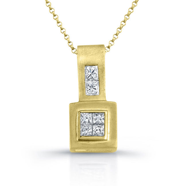 Princess Diamond Pendant